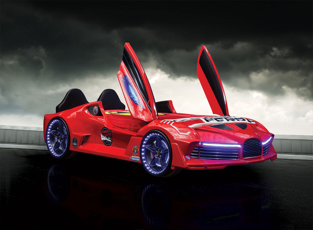 Moon Aero Full Letto Auto Rosso 90x190cm