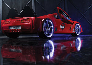 Moon Aero Voll-LED-Autobett 90x190cm