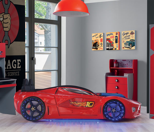 Luxuriöses Autobett mit Vollbeleuchtung, 90 x 190 cm