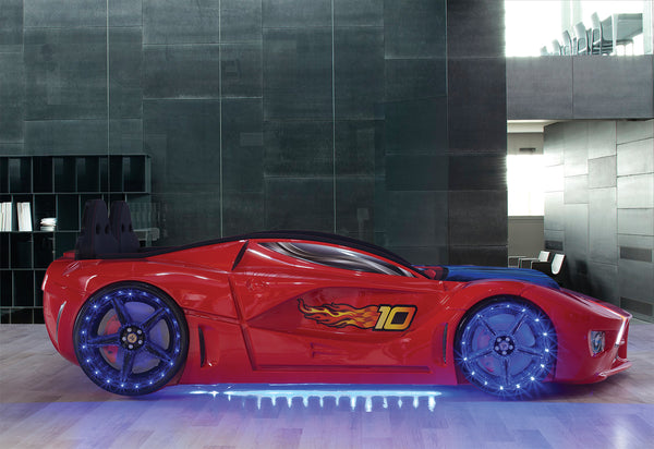 Luxuriöses Autobett mit Vollbeleuchtung, 90 x 190 cm