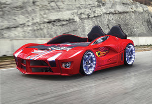 Luxuriöses Autobett mit Vollbeleuchtung, 90 x 190 cm