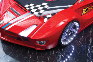 Luxuriöses Autobett mit Vollbeleuchtung, 90 x 190 cm