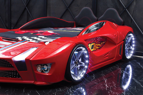 Luxuriöses Autobett mit Vollbeleuchtung, 90 x 190 cm