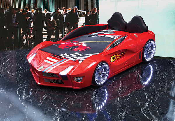 Luxuriöses Autobett mit Vollbeleuchtung, 90 x 190 cm