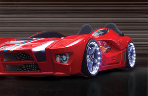 Luxuriöses Autobett mit Vollbeleuchtung, 90 x 190 cm