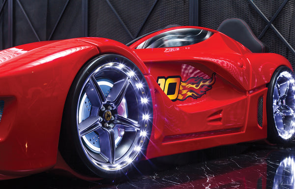 Luxuriöses Autobett mit Vollbeleuchtung, 90 x 190 cm