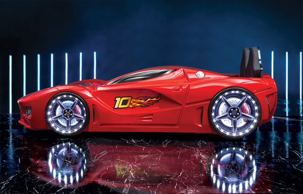 Luxuriöses Autobett mit Vollbeleuchtung, 90 x 190 cm