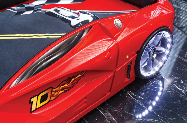 Luxuriöses Autobett mit Vollbeleuchtung, 90 x 190 cm