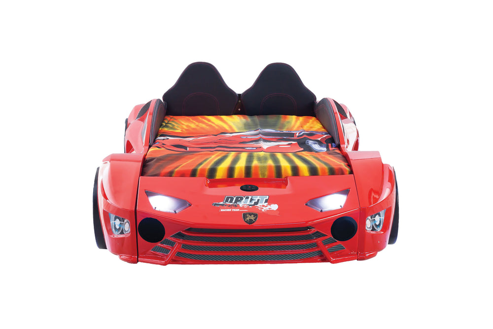 Aventa Premium Letto Auto Rosso 90x190cm