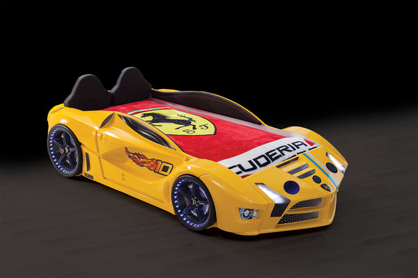 Luxuriöses Premium-Autobett mit LED-Beleuchtung und Lautsprechern, 90 x 190 cm