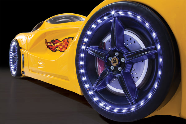 Luxuriöses Autobett mit Vollbeleuchtung, 90 x 190 cm