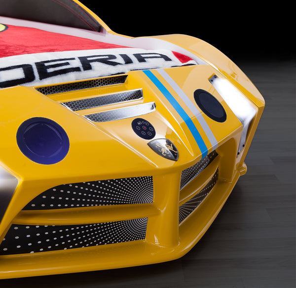 Luxuriöses Premium-Autobett mit LED-Beleuchtung und Lautsprechern, 90 x 190 cm