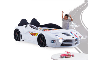 Luxuriöses Autobett mit Vollbeleuchtung, 90 x 190 cm