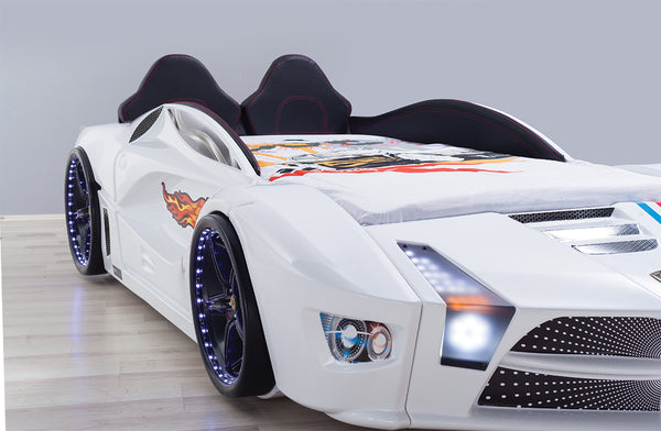 Luxuriöses Autobett mit Vollbeleuchtung, 90 x 190 cm