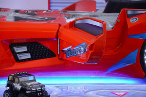 MVN 3 Autobett mit LED und Sounds - (Schwarz/Weiß/Rot/Blau)