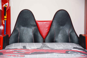 MVN 3 Autobett mit LED und Sounds - (Schwarz/Weiß/Rot/Blau)