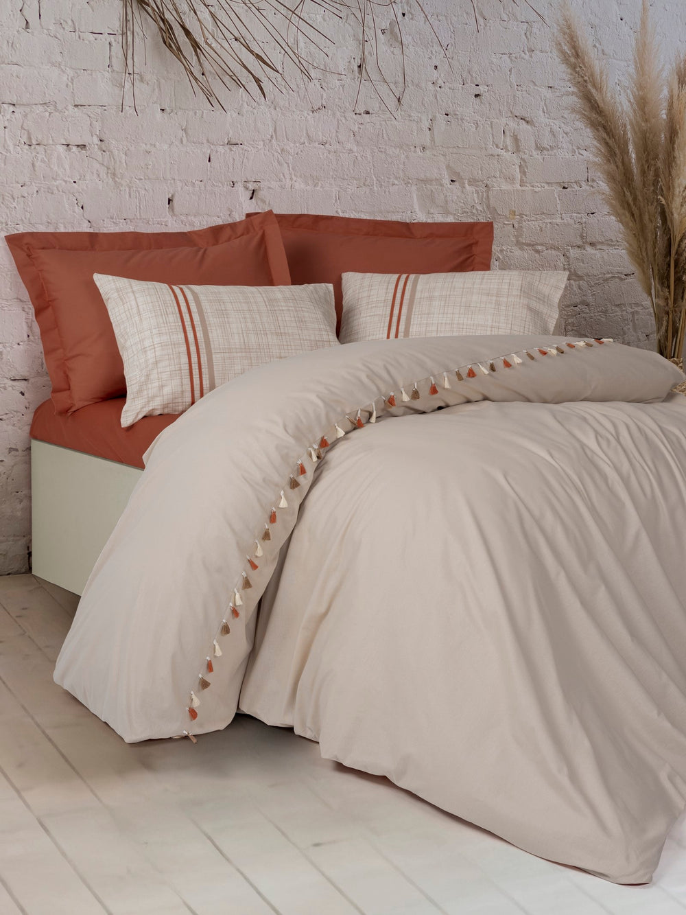 Candy Singolo Set Copripiumino Merri Beige