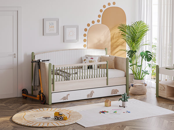 Joy Montessori-Tagesbett – Montessori-Bett für Kinderzimmer, 100 x 200 cm