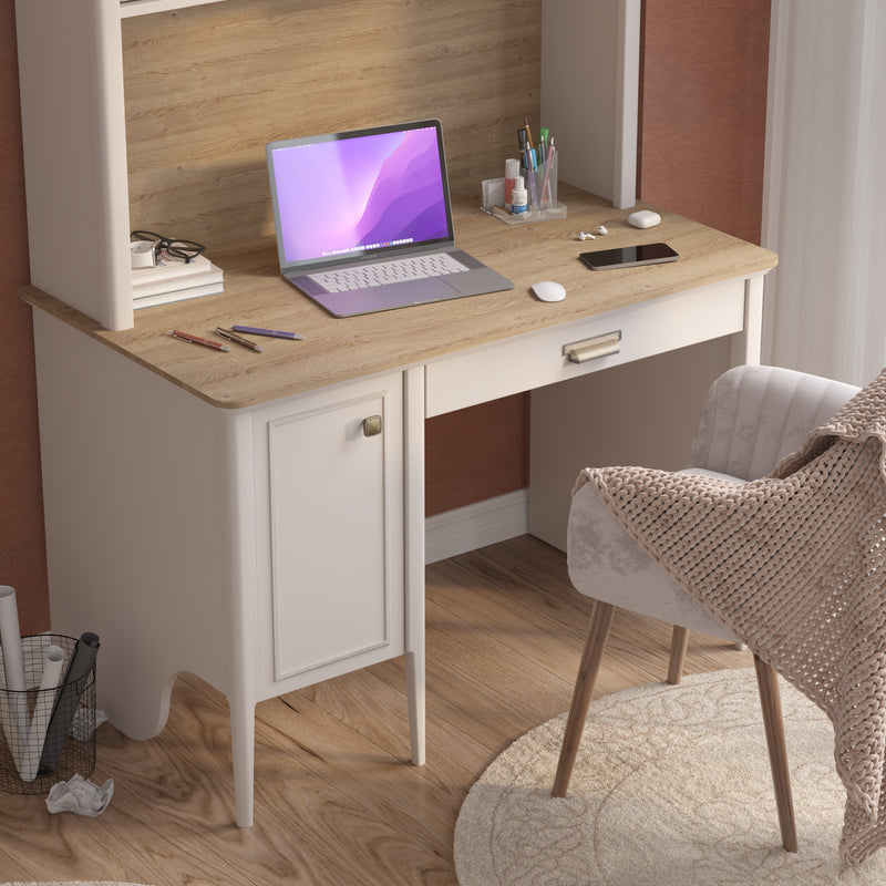 Mugla Scrivania Medium con Mensola Superiore