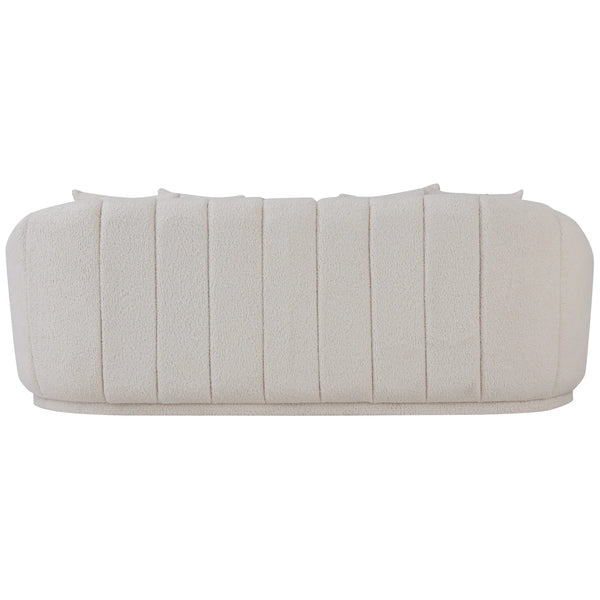 Puffy - Set Divani in Bouclé - Bianco Panna