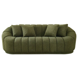 Puffy - Set Divani in Bouclé - Bianco Panna