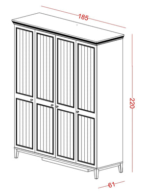 Armadio a 4 Ante Regnum