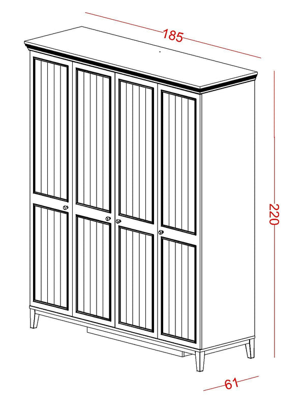 Armadio a 4 Ante Regnum