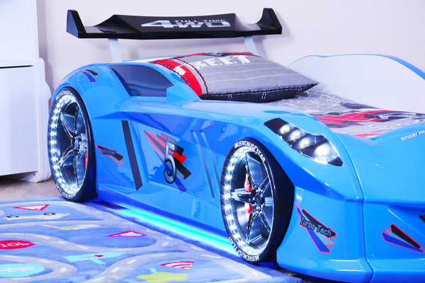 Speedy LED Autobett 90x190cm (Schwarz/Blau/Rot/Weiß)