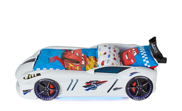 Speedy LED Autobett 90x190cm (Schwarz/Blau/Rot/Weiß)