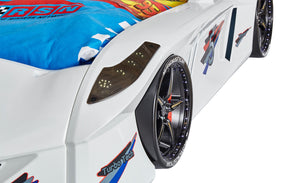 Speedy LED Autobett 90x190cm (Schwarz/Blau/Rot/Weiß)