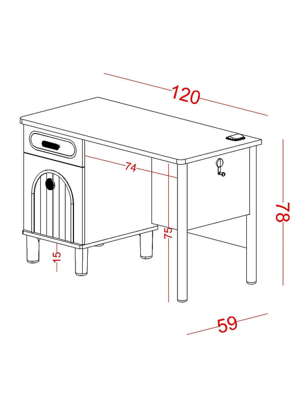 Scrivania con Alzata Bohemsoft