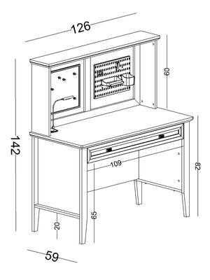 Scrivania con Alzata Orion