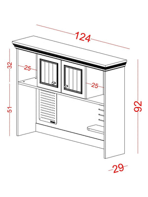 Scrivania con Modulo Superiore Regnum