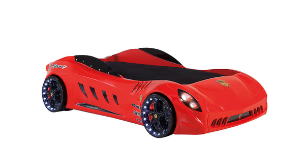 Car Bed with LED SHARK - Sporty Design (90x190)