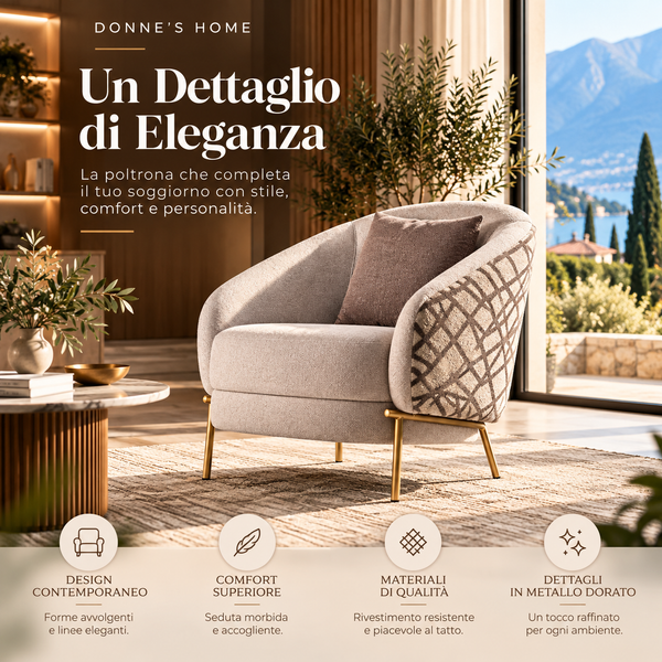 Siena – Divani 3 Posti e Poltrona Moderna