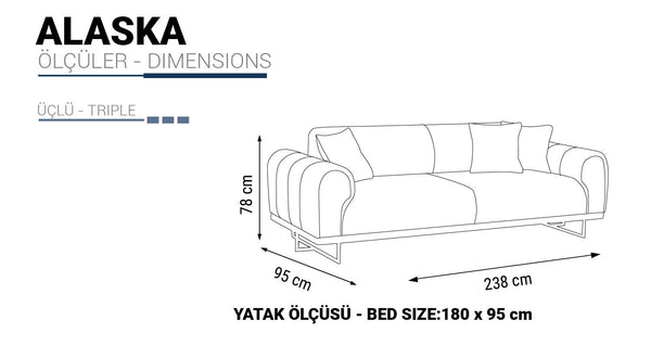 Divano Alaska 3 Posti