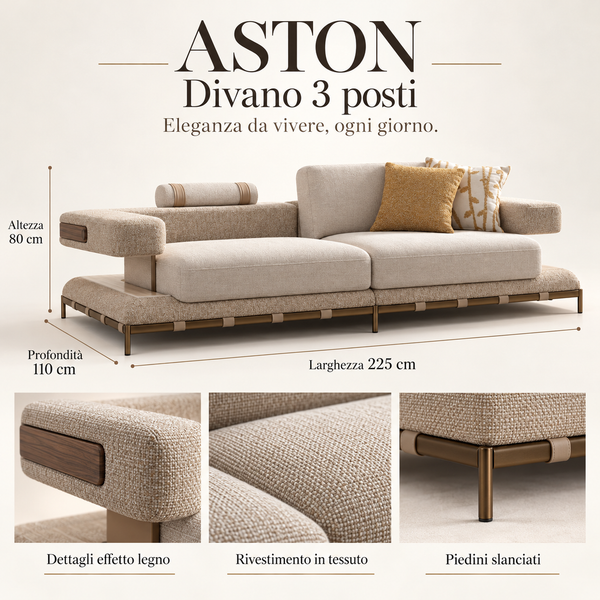 Aston Divano 3 Posti