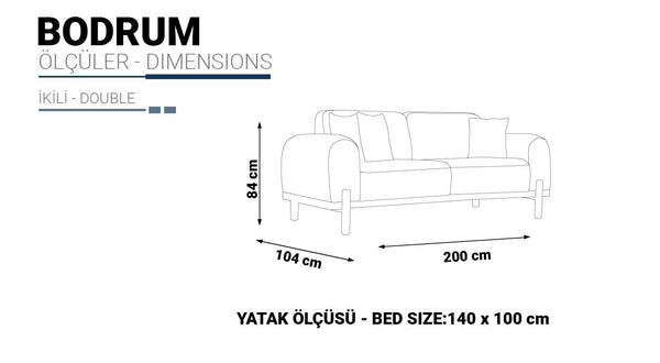 Divano Bodrum 2 Posti