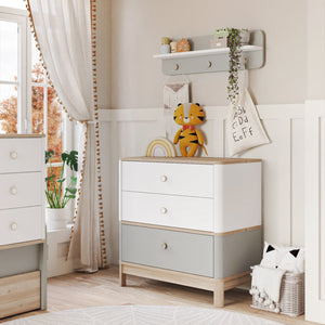 Bono Grey Cassettiera con Mensola Superiore