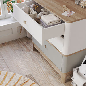 Bono Grey Cassettiera con Mensola Superiore