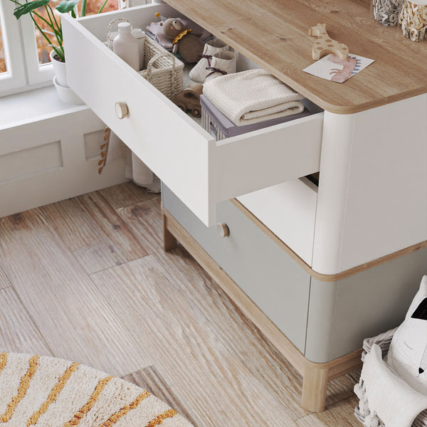 Bono Grey Cassettiera con Mensola Superiore