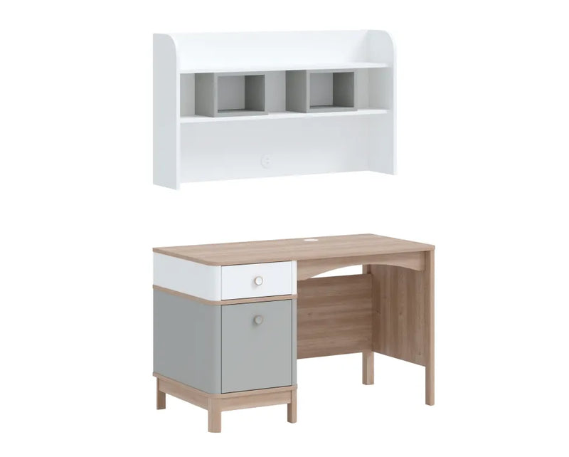 Bono Grey Scrivania per Bambini con Modulo Superiore