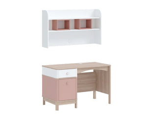 Bono Pink Scrivania con Modulo Superiore