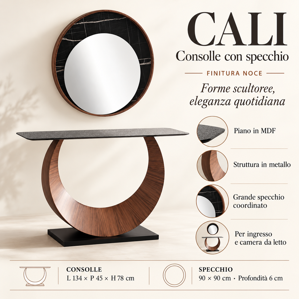 Consolle con specchio Cali
