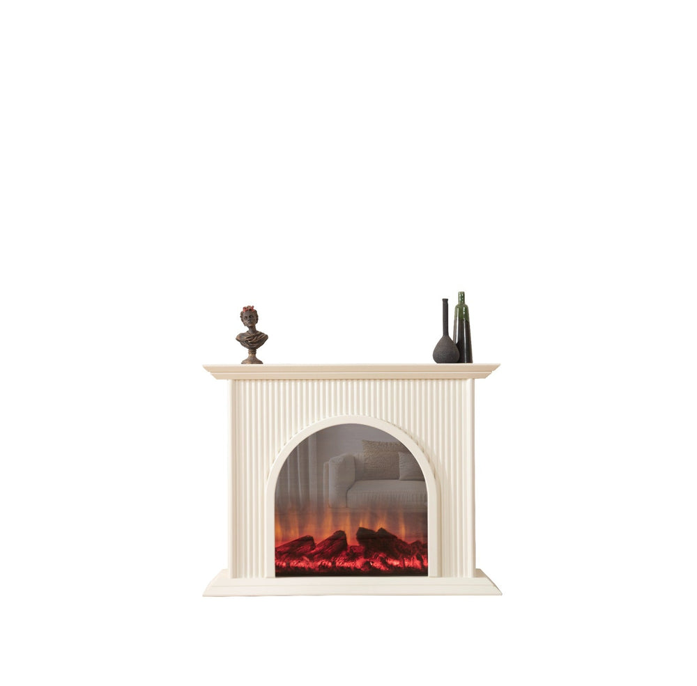 Caminetto elettrico Olivia – Bianco