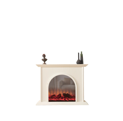 Caminetto elettrico Olivia – Bianco