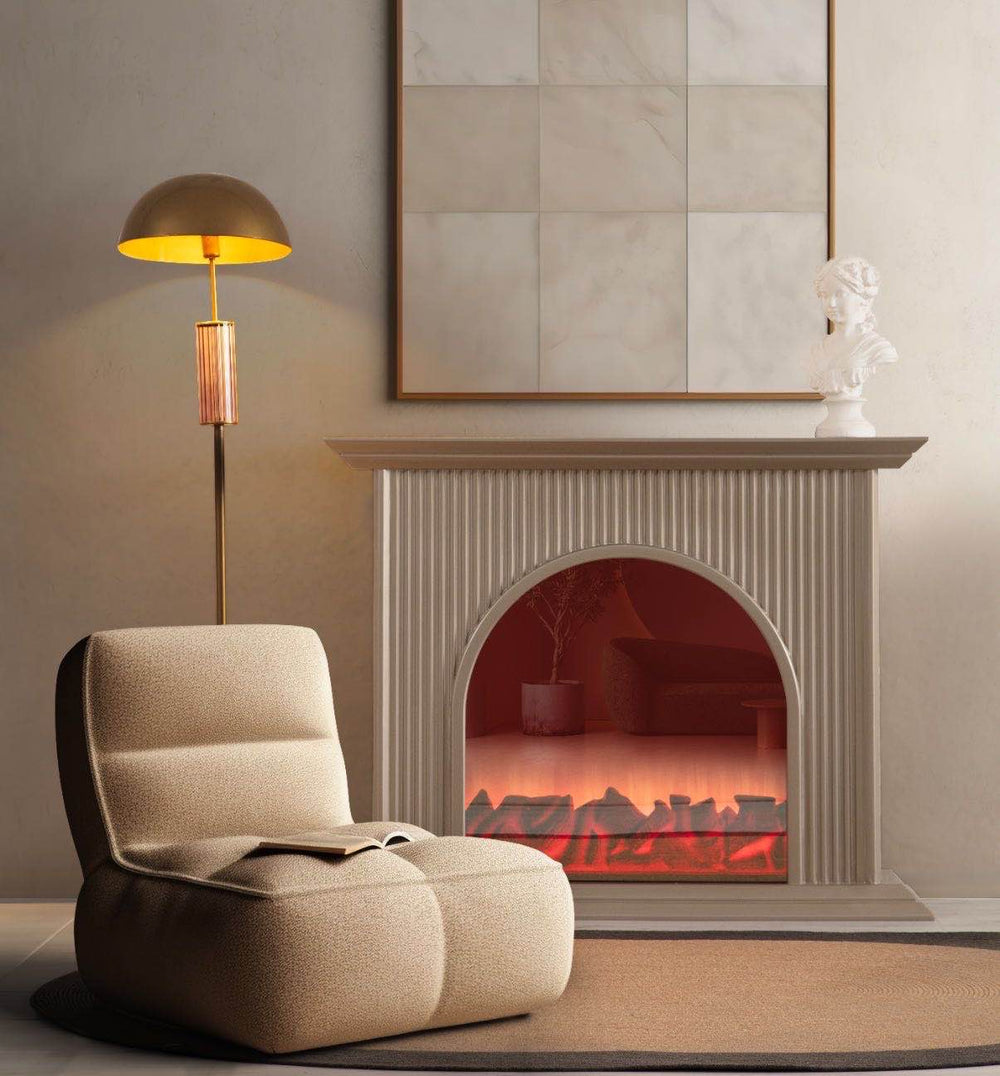 Caminetto elettrico Olivia – Bianco