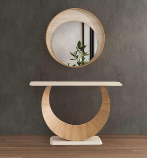 Consolle con specchio Cali – Rovere