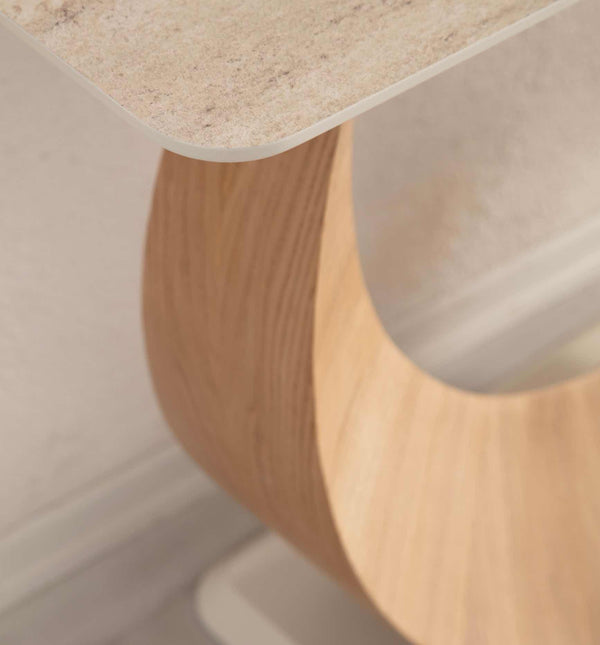Consolle con specchio Cali – Rovere