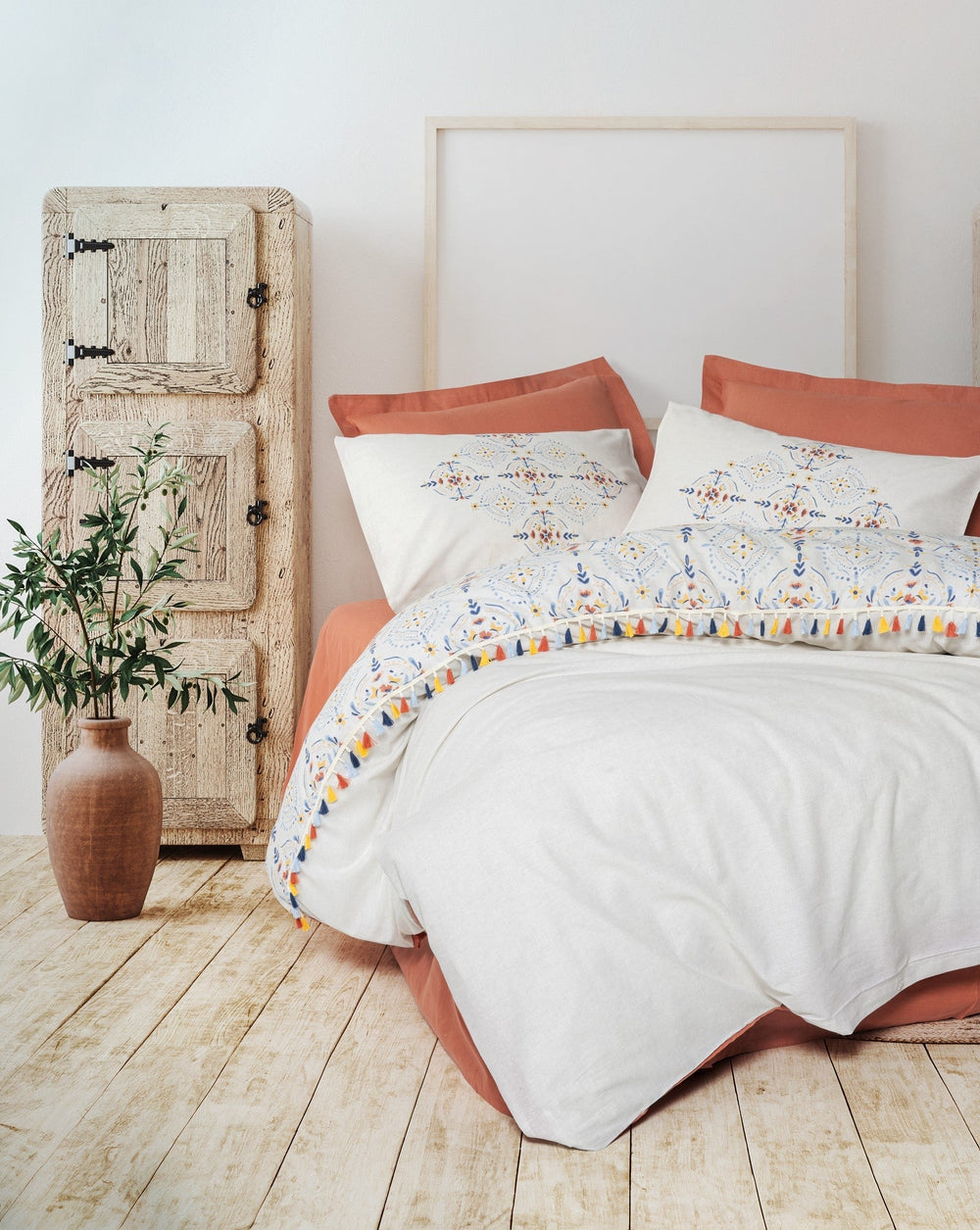 Candy Singolo Set Copripiumino Milis Terracotta